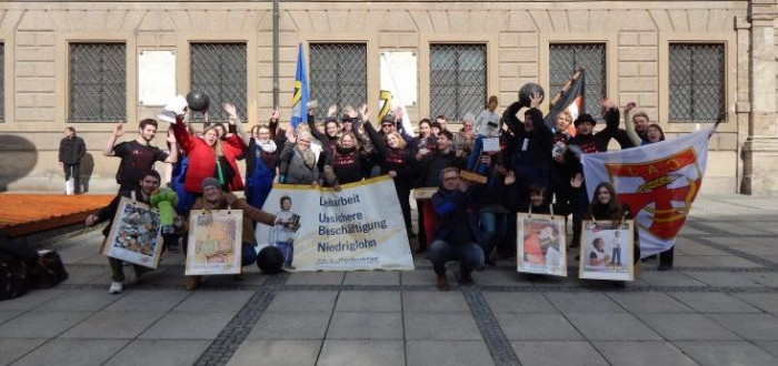 Gruppenfoto Sklavenaktion München